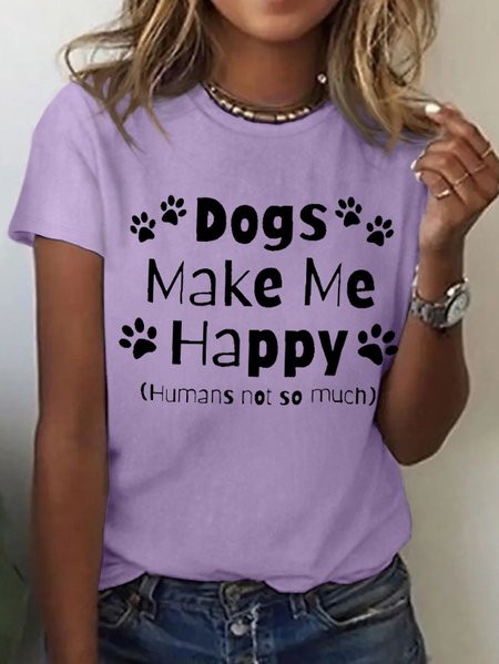Women Funny quote Dogs makes me happy humans not so much Animal Cotton T-Shirt, Purple, T-shirts
Women Funny quote Dogs makes me happy humans not so much Animal Cotton T-Shirt, Purple, T-shirts