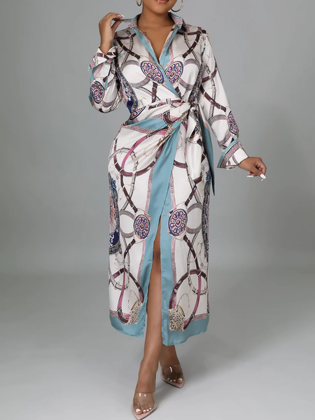 Autumn H-Line Long sleeve Regular Fit Shirt Collar Elegant Daily Dresses, White, Maxi Dresses
Autumn H-Line Long sleeve Regular Fit Shirt Collar Elegant Daily Dresses, White, Maxi Dresses