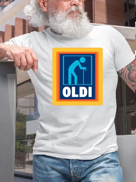 Mens Funny OLDI SUPERMARKET Casual Cotton T-Shirt, White, T-shirts
Mens Funny OLDI SUPERMARKET Casual Cotton T-Shirt, White, T-shirts