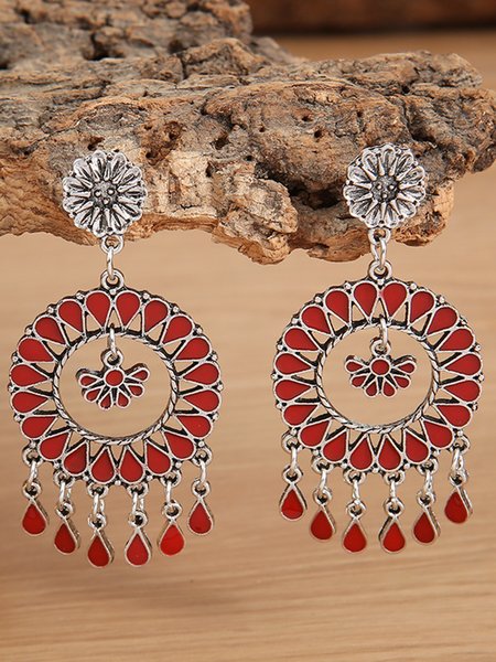 Vintage Boho Beach Vacation Round Water Drop Fringe Earrings, Silver, Earrings
Vintage Boho Beach Vacation Round Water Drop Fringe Earrings, Silver, Earrings