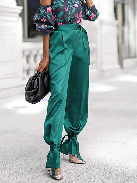 Autumn H-Line No Elasticity Urban Plain Fashion Daily Pants, Green, Wide Leg Pants
Autumn H-Line No Elasticity Urban Plain Fashion Daily Pants, Green, Wide Leg Pants