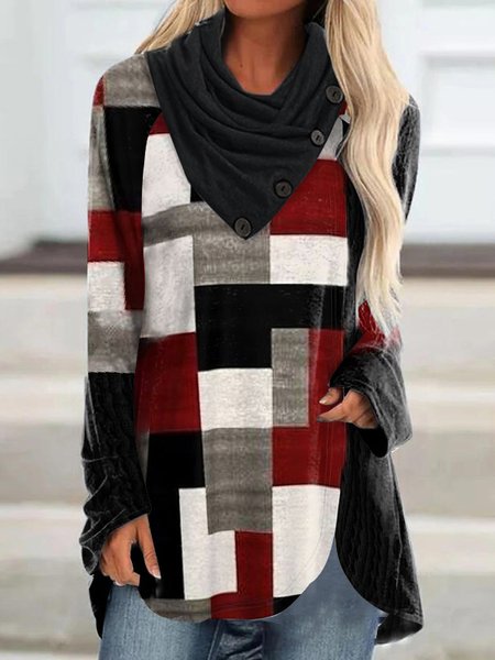Women Casual Plaid Autumn Cross Neck Jersey Regular H-Line Regular Medium Elasticity Tops, Multicolor, Shirts & Blouses
Women Casual Plaid Autumn Cross Neck Jersey Regular H-Line Regular Medium Elasticity Tops, Multicolor, Shirts & Blouses