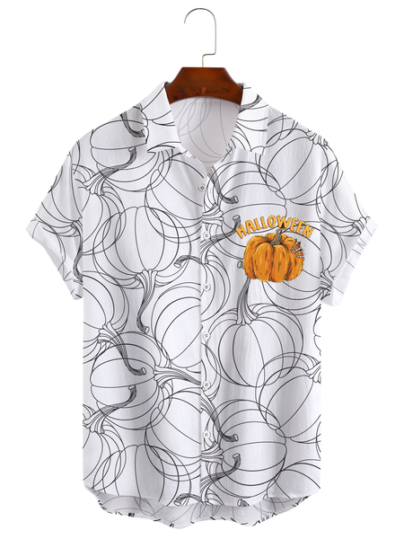 Cotton Linen Style Halloween Print Men's Cotton Linen Short Sleeve Shirt, As picture, Men's Floral shirt
Cotton Linen Style Halloween Print Men's Cotton Linen Short Sleeve Shirt, As picture, Men's Floral shirt
