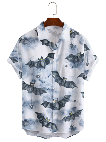 Cotton Linen Style Halloween Print Men's Cotton Linen Short Sleeve Shirt, As picture, Men's Floral shirt
Cotton Linen Style Halloween Print Men's Cotton Linen Short Sleeve Shirt, As picture, Men's Floral shirt