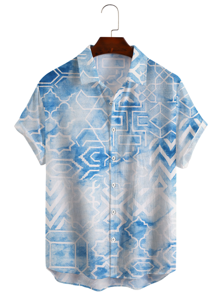 Cotton Linen Style Geometric Gradient Abstract Print Men's Cotton Linen Short Sleeve Shirt, As picture, Men's Floral shirt
Cotton Linen Style Geometric Gradient Abstract Print Men's Cotton Linen Short Sleeve Shirt, As picture, Men's Floral shirt