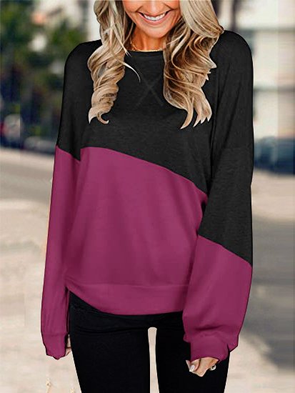Casual Multicolor Panel Loose Knit Crew Neck Sweatshirt, Sweatshirts & Hoodies
Casual Multicolor Panel Loose Knit Crew Neck Sweatshirt, Sweatshirts & Hoodies