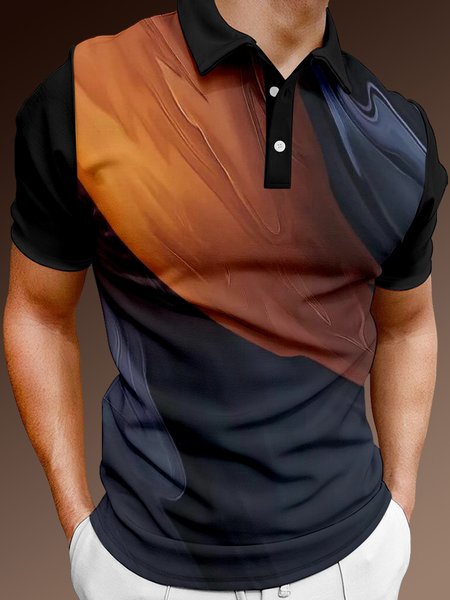Casual Art Collection Abstract Gradient Stone Pattern Element Pattern Lapel Short Sleeve Polo Print Top, Black, Polos
Casual Art Collection Abstract Gradient Stone Pattern Element Pattern Lapel Short Sleeve Polo Print Top, Black, Polos