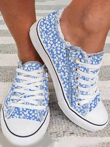 Blue Floral Breathable Lightweight Non-Slip Wear-Resistant Lace-Up Sneakers, Flats
Blue Floral Breathable Lightweight Non-Slip Wear-Resistant Lace-Up Sneakers, Flats