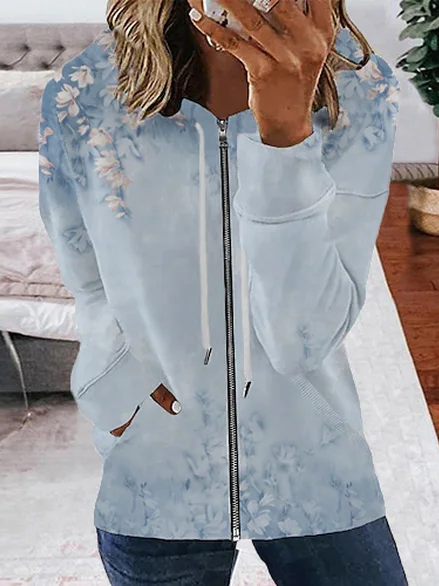 Women Casual Floral Autumn V neck Micro-Elasticity Daily Long sleeve H-Line Regular Coat, Multicolor, Outerwear
Women Casual Floral Autumn V neck Micro-Elasticity Daily Long sleeve H-Line Regular Coat, Multicolor, Outerwear