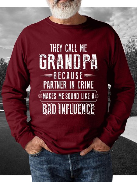 Grandapa Men's Text Letters Casual Crew Neck Sweatshirt, Red, Hoodies&Sweatshirts
Grandapa Men's Text Letters Casual Crew Neck Sweatshirt, Red, Hoodies&Sweatshirts