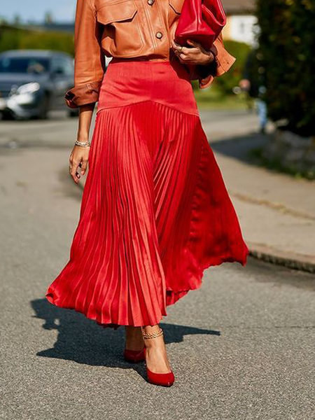 Autumn A-Line No Elasticity High Waist Loose Daily Skirt, Red, Maxi Skirts
Autumn A-Line No Elasticity High Waist Loose Daily Skirt, Red, Maxi Skirts