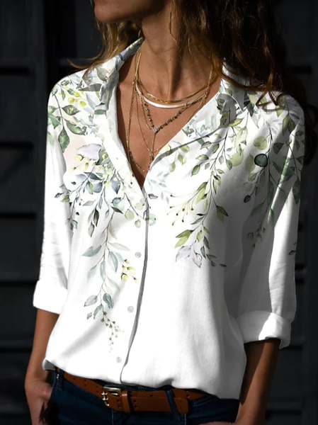 Women's Daily Weekend Floral Blouse Shirt Floral Long Sleeve Button Print Shirt Collar Casual Streetwear Top, White, Shirts & Blouses
Women's Daily Weekend Floral Blouse Shirt Floral Long Sleeve Button Print Shirt Collar Casual Streetwear Top, White, Shirts & Blouses