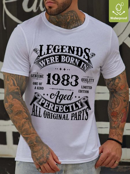 Men Legends Letters Waterproof Oilproof Stainproof Fabric Crew Neck Casual T-Shirt, White, T-shirts
Men Legends Letters Waterproof Oilproof Stainproof Fabric Crew Neck Casual T-Shirt, White, T-shirts