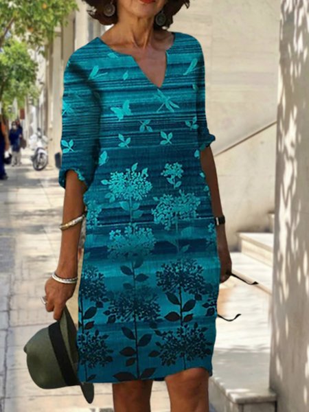 Loose Butterfly Casual Dresses, Multicolor, Dresses