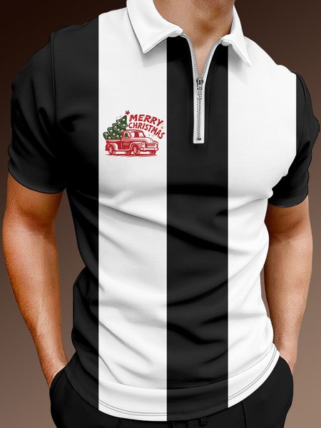 Casual Festive Collection Geometric Striped Color Block Christmas Car Element Pattern Lapel Short Sleeve Polo Print Top, Black, Men's t-shirts
Casual Festive Collection Geometric Striped Color Block Christmas Car Element Pattern Lapel Short Sleeve Polo Print Top, Black, Men's t-shirts