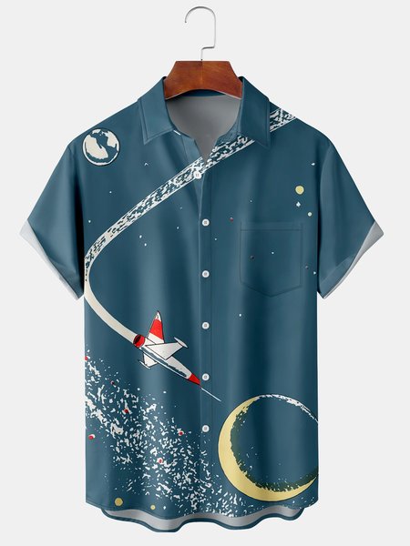 Men's Abstract Cosmic Art Print Casual Breathable Hawaiian Short Sleeve Shirt, Blue, Short Sleeve Shirts
Men's Abstract Cosmic Art Print Casual Breathable Hawaiian Short Sleeve Shirt, Blue, Short Sleeve Shirts