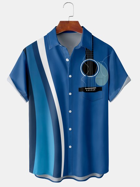 Men's New Music Print Casual Breathable Hawaiian Short Sleeve Shirt, Blue, Short Sleeve Shirts
Men's New Music Print Casual Breathable Hawaiian Short Sleeve Shirt, Blue, Short Sleeve Shirts