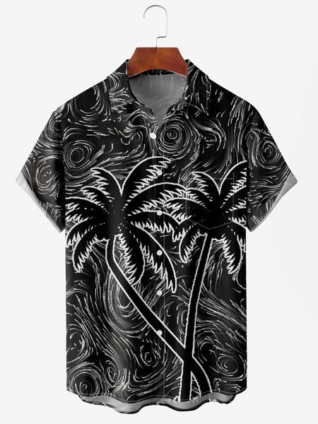 Men's Coconut Tree Print Moisture Wicking Fabric Fashion Lapel Short Sleeve Hawaiian Shirt, Black, Short Sleeve Shirts
Men's Coconut Tree Print Moisture Wicking Fabric Fashion Lapel Short Sleeve Hawaiian Shirt, Black, Short Sleeve Shirts