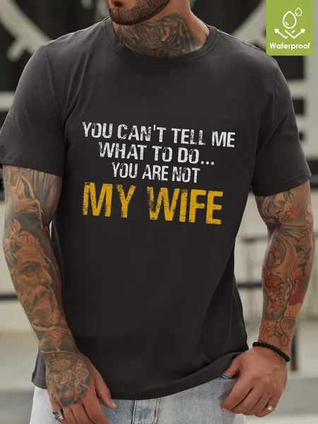 Men Funny Graphic You Can T Tell Me What To Do You Are Not My Wife Casual Loose T-Shirt, Deep gray, T-shirts
Men Funny Graphic You Can T Tell Me What To Do You Are Not My Wife Casual Loose T-Shirt, Deep gray, T-shirts