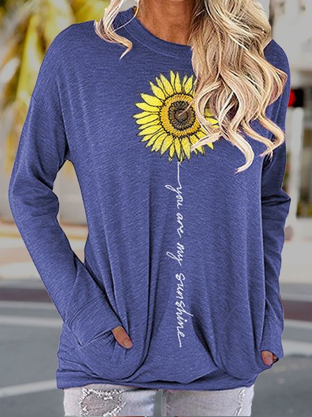 Casual Regular Fit Tops, Purple, Tops