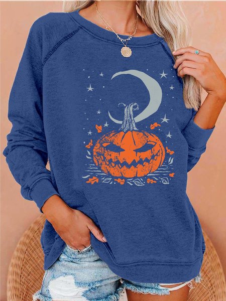 Women Pumpkin Light Star Moon Halloween Casual Sweatshirt, Blue, Hoodies&Sweatshirts
Women Pumpkin Light Star Moon Halloween Casual Sweatshirt, Blue, Hoodies&Sweatshirts