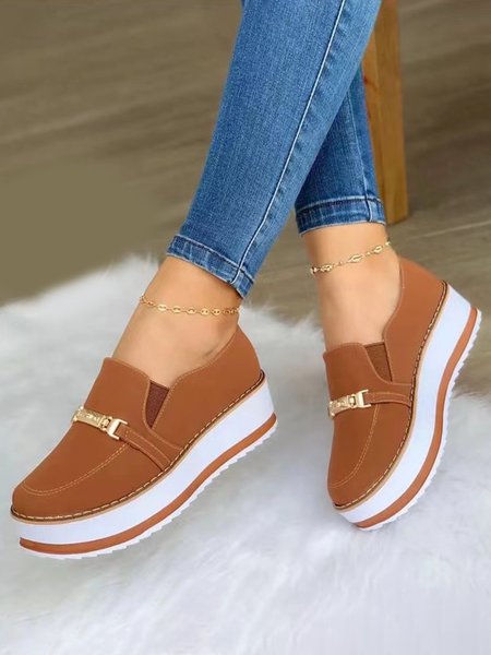 Comfortable Soft Sole Non-Slip Platform Casual Shoes, Brown, Creepers & Wedges
Comfortable Soft Sole Non-Slip Platform Casual Shoes, Brown, Creepers & Wedges