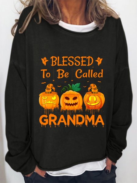 Blesses To Be Called Grandma Walloween Women`s Loose Casual Sweatshirts, Black, Hoodies&Sweatshirts
Blesses To Be Called Grandma Walloween Women`s Loose Casual Sweatshirts, Black, Hoodies&Sweatshirts