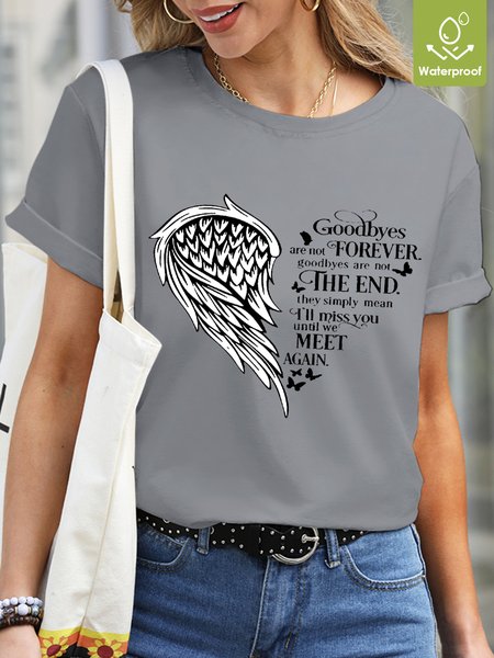 Casual Text Letters Crew Neck Waterproof Oilproof And Stainproof Fabric T-Shirt, Light gray, T-shirts
Casual Text Letters Crew Neck Waterproof Oilproof And Stainproof Fabric T-Shirt, Light gray, T-shirts