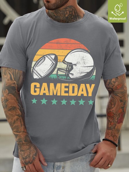 Crew Neck Waterproof Oilproof And Stainproof Fabric T-Shirt, Light gray, T-shirts
Crew Neck Waterproof Oilproof And Stainproof Fabric T-Shirt, Light gray, T-shirts