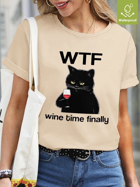 Lilicloth X Kelly WTF Wine Time Finally Waterproof Oilproof Stainproof Fabric T-Shirt, Apricot, T-shirts
Lilicloth X Kelly WTF Wine Time Finally Waterproof Oilproof Stainproof Fabric T-Shirt, Apricot, T-shirts