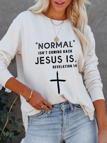 Text Letters Crew Neck Regular Fit Sweatshirts, White, Sweatshirts & Hoodies
Text Letters Crew Neck Regular Fit Sweatshirts, White, Sweatshirts & Hoodies