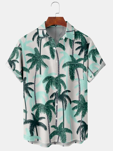 Men's Coconut Tree Print Casual Breathable Hawaiian Short Sleeve Shirt, Green, Short Sleeve Shirts
Men's Coconut Tree Print Casual Breathable Hawaiian Short Sleeve Shirt, Green, Short Sleeve Shirts
