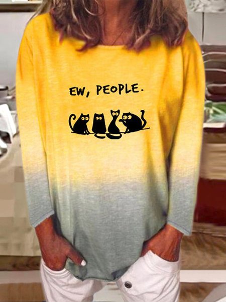 Crew Neck Regular Fit T-Shirt, Yellow, T-Shirts