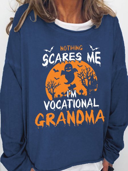 Women Funny Graphic Nothing Scare Me I‘m Vocational Grandma Halloween Sweatshirts, Deep blue, Hoodies&Sweatshirts
Women Funny Graphic Nothing Scare Me I‘m Vocational Grandma Halloween Sweatshirts, Deep blue, Hoodies&Sweatshirts
