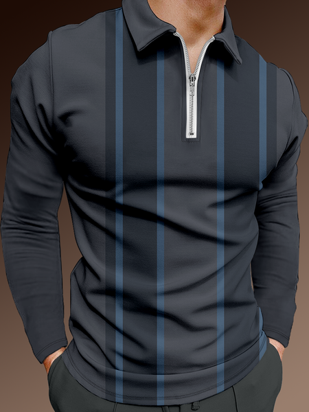 Casual Art Collection Geometric Stripes Color Block Pattern Lapel Long Sleeve Polo Print Top, Deep blue, Men's t-shirts
Casual Art Collection Geometric Stripes Color Block Pattern Lapel Long Sleeve Polo Print Top, Deep blue, Men's t-shirts