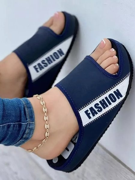 Casual Spring Text Letters Non-Slip Sports & Indoor Flat Heel Slip On Sports Slippers Sneakers for Women, Royal blue, Sandals
Casual Spring Text Letters Non-Slip Sports & Indoor Flat Heel Slip On Sports Slippers Sneakers for Women, Royal blue, Sandals