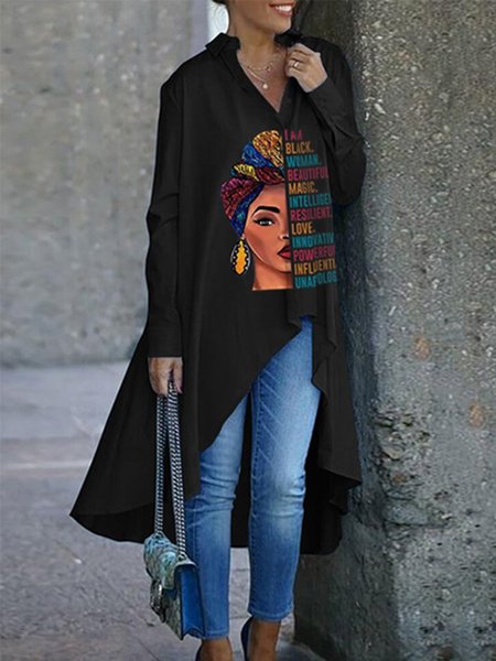 Autumn Urban Figure No Elasticity Loose Mid-long X-Line Regular Shirt Collar Blouse for Women, Black, Blouses and Shirts
Autumn Urban Figure No Elasticity Loose Mid-long X-Line Regular Shirt Collar Blouse for Women, Black, Blouses and Shirts