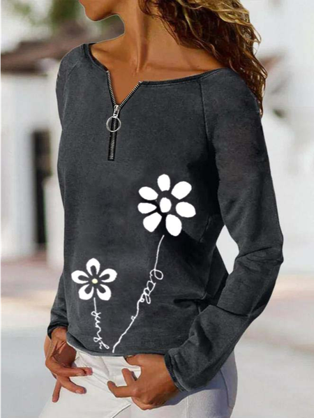 Floral Regular Fit Crew Neck Casual Sweatshirts, Gray, Sweatshirts & Hoodies
Floral Regular Fit Crew Neck Casual Sweatshirts, Gray, Sweatshirts & Hoodies