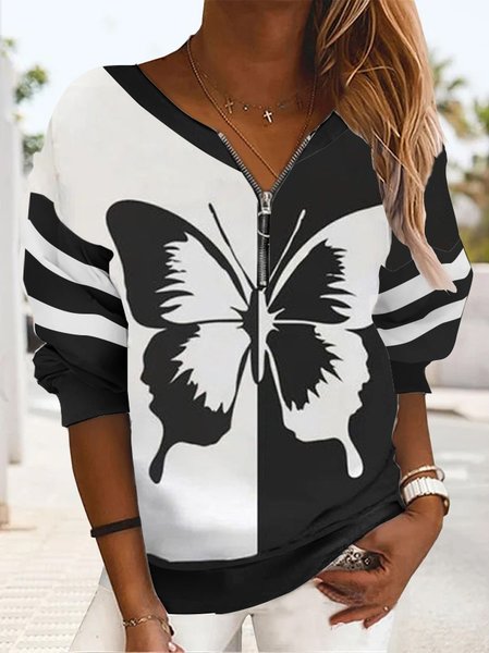 Casual Animal Autumn Polyester V neck Micro-Elasticity Daily Regular Fit Regular Sweatshirts for Women, Black, Hoodies & Sweatshirts
Casual Animal Autumn Polyester V neck Micro-Elasticity Daily Regular Fit Regular Sweatshirts for Women, Black, Hoodies & Sweatshirts