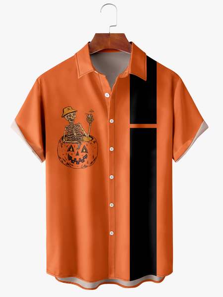 Men's Halloween Pumpkin Print Anti-Wrinkle Moisture Wicking Fabric Fashion Hawaiian Lapel Short Sleeve Shirt, Orange, Men's Floral shirt
Men's Halloween Pumpkin Print Anti-Wrinkle Moisture Wicking Fabric Fashion Hawaiian Lapel Short Sleeve Shirt, Orange, Men's Floral shirt
