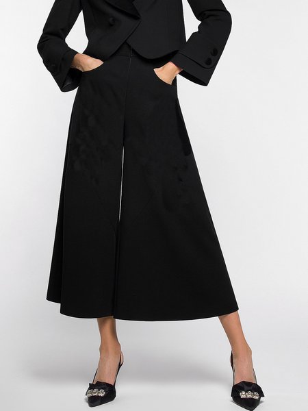 Women Plain Autumn Elegant Polyester Zipper High Waist Regular Fit Capris A-Line Fashion Pants, Black, Pants
Women Plain Autumn Elegant Polyester Zipper High Waist Regular Fit Capris A-Line Fashion Pants, Black, Pants