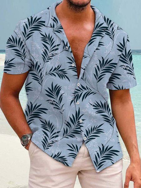 Cotton And Linen Holiday Leisure Short-sleeved Shirt, As picture, Short Sleeve Shirts
Cotton And Linen Holiday Leisure Short-sleeved Shirt, As picture, Short Sleeve Shirts