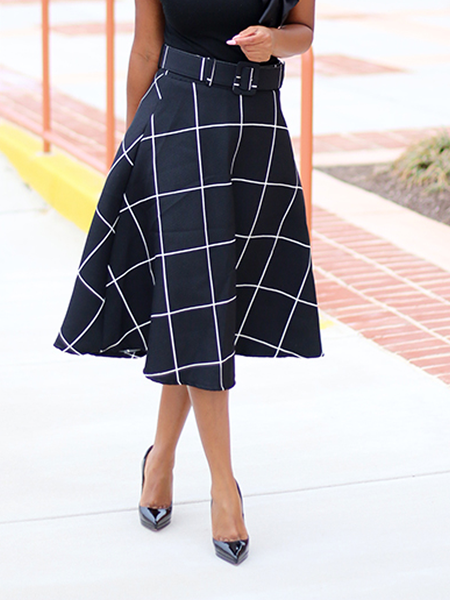 Plaid Autumn Elegant Natural Commuting Midi Umbrella A-Line Regular Skirt for Women, Black, Skirts
Plaid Autumn Elegant Natural Commuting Midi Umbrella A-Line Regular Skirt for Women, Black, Skirts