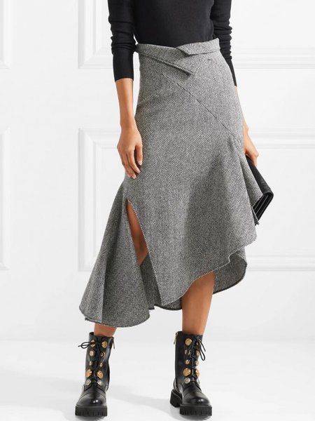 Plain Autumn Urban High Waist Daily Regular Fit A-Line Regular Regular Size Skirt for Women, Gray, Skirts
Plain Autumn Urban High Waist Daily Regular Fit A-Line Regular Regular Size Skirt for Women, Gray, Skirts