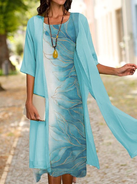 Casual Ombre Autumn Natural Loose Half sleeve Crew Neck Coat With Skirt Regular Two Piece Sets for Women, Blue, Dresses
Casual Ombre Autumn Natural Loose Half sleeve Crew Neck Coat With Skirt Regular Two Piece Sets for Women, Blue, Dresses