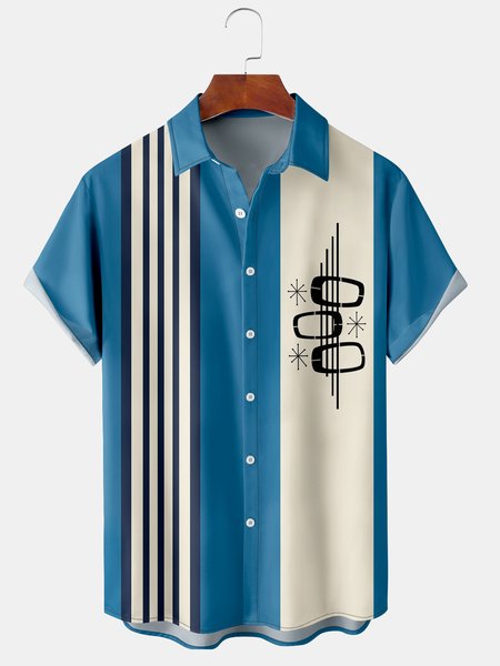 Men's Geometric Print Casual Breathable Hawaiian Short Sleeve Shirt, Blue, Short Sleeve Shirts
Men's Geometric Print Casual Breathable Hawaiian Short Sleeve Shirt, Blue, Short Sleeve Shirts