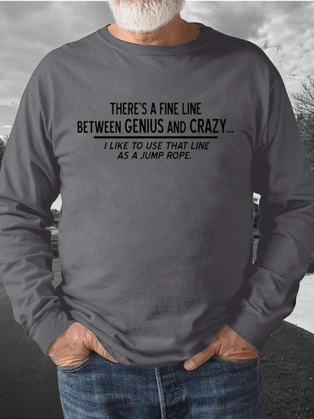 Men Genius Crazy Jump Rope Letters Casual Crew Neck Sweatshirt, Gray, Hoodies&Sweatshirts
Men Genius Crazy Jump Rope Letters Casual Crew Neck Sweatshirt, Gray, Hoodies&Sweatshirts
