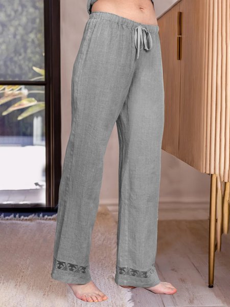 Women Casual Plain Autumn Drawstring Daily Mid Waist Straight pants H-Line Regular Size Casual Pants, Gray, Pants
Women Casual Plain Autumn Drawstring Daily Mid Waist Straight pants H-Line Regular Size Casual Pants, Gray, Pants
