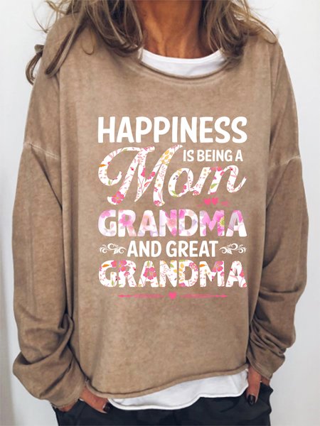 Happiness Is Being A MomWomen`s Loose Casual Sweatshirt, Khaki, Hoodies&Sweatshirts
Happiness Is Being A MomWomen`s Loose Casual Sweatshirt, Khaki, Hoodies&Sweatshirts