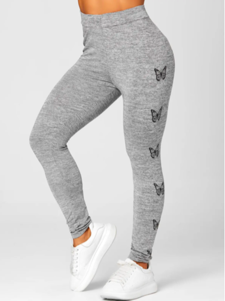 Casual Autumn Butterfly Polyester High Waist High Elasticity Slim fit Pants H-Line Regular Leggings for Women, Gray, Leggings
Casual Autumn Butterfly Polyester High Waist High Elasticity Slim fit Pants H-Line Regular Leggings for Women, Gray, Leggings